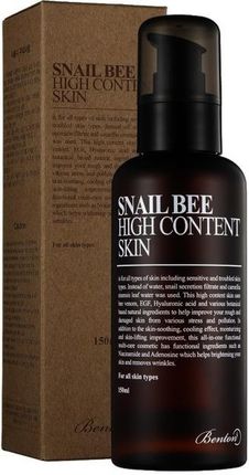 Benton Snail Bee High Content Skin Bezzapachowy Tonik Na Bazie Filtratu Ze Ślimaka 150ml 