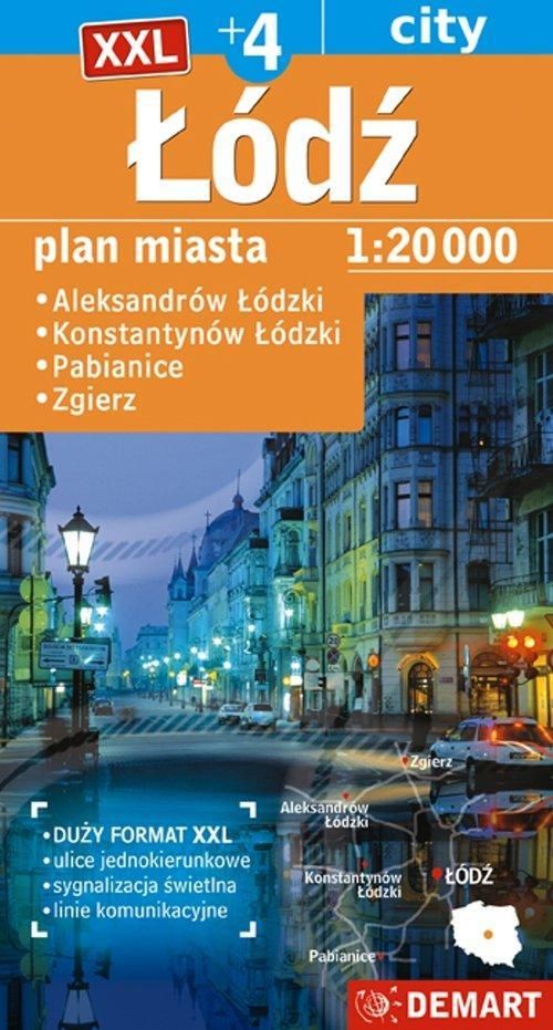 mapa samochodowa miasta łodzi Łódź +4 mapa samochodowa XXL   Ceny i opinie   Ceneo.pl