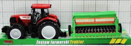 Gazelo Traktor z maszyną rolniczą pod kloszem (G030177)