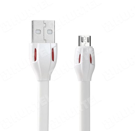 remax RC-035m płaski kabel micro USB 1m nieplączący Biały
