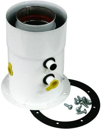 Spiroflex Adapter prosty 60/100 mm biały do kotłów kondensacyjnych Termet