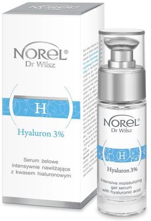 Norel Dr Wilsz Hyaluron 3% Serum Żelowe Intensywnie Nawilżające Z Kwasem Hialuronowym 50 ml
