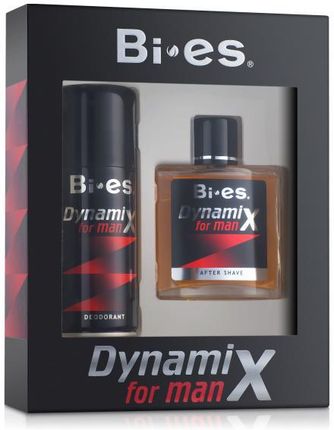 Bi-Es Dynamix Czarny Komplet Woda Po Goleniu + Dezodorant Bi-Es