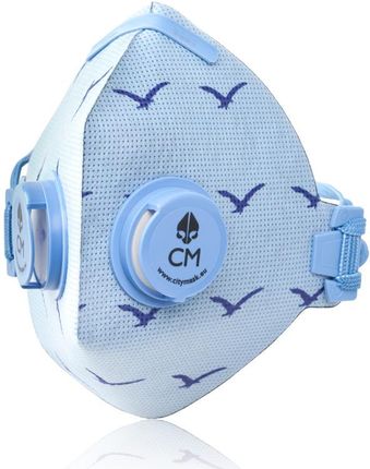 CityMask Maska antysmogowa z węglem aktywnym, niebieska, rozmiar uniwersalny (CITYMASKN)