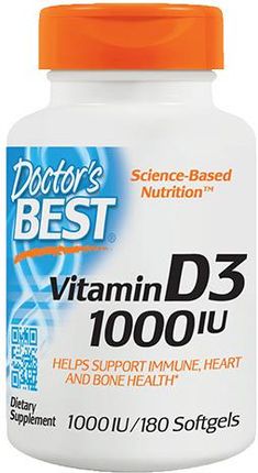 Doctor'S Best Vitamin D3 1000 Iu 180Softgels