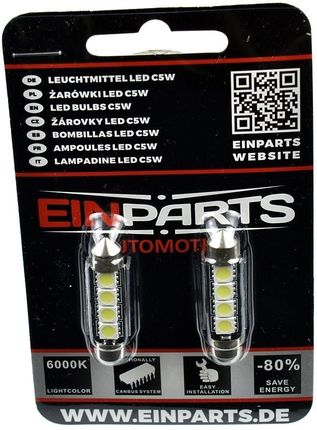 EPL05 C5W C10W 42mm LED 4SMD 5050 blister 2 szt