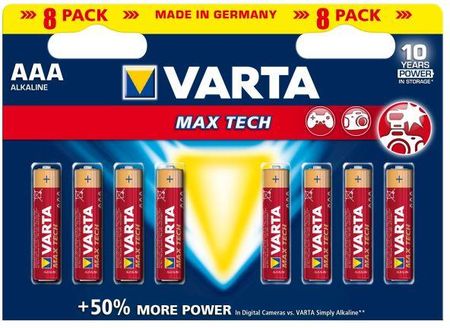 Varta Baterie Max Tech AAA 8 szt. 4703101418