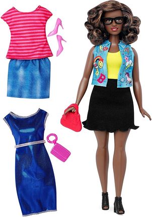 Barbie Lalka Fashionistas Z Ubrankami Emoji Fun Doll Curvy №39 Dtd96 Dtf02