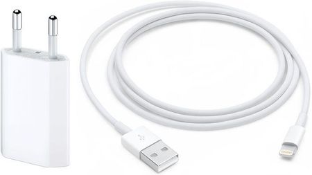 Apple A1400 + Kabel Lightning Biały (MD813ZMA+MD818ZM/A)