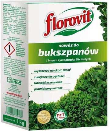 Florovit Nawóz do bukszpanów i innych żywopłotów liściastych 1kg (INC000102)