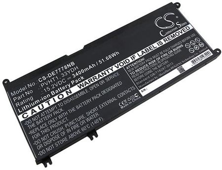 Cameron Sino Bateria do Dell Inspiron 17 7000 33YDH 3400mAh (CSDE7778NB)