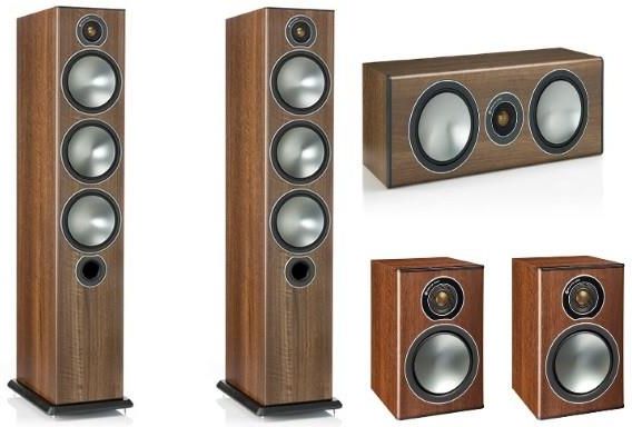 MONITOR AUDIO BRONZE 6 walnut 1本 Monitor Audio Bronze 6 + 1 + Center Orzech - Opinie i ceny