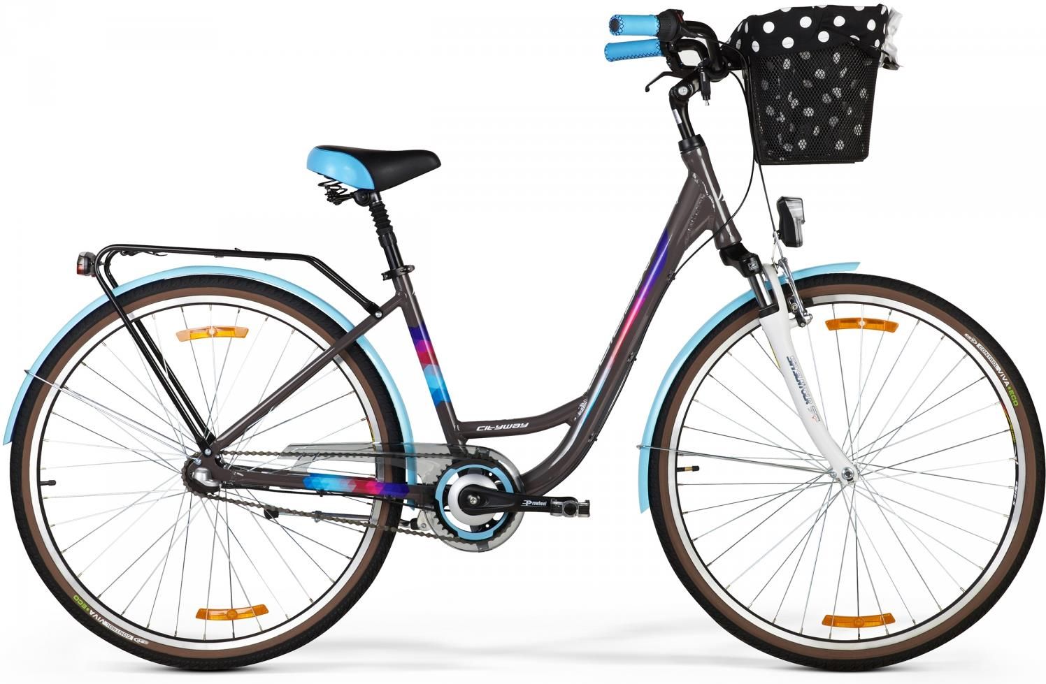 Rower Merida Cityway 328 Brązowy Niebieski Fioletowy 2017 Rowery