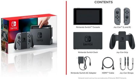 Switch Nintendo Switch グレー NINTENDO Switch HAC-001(-01) + Kontroler Switch Szary