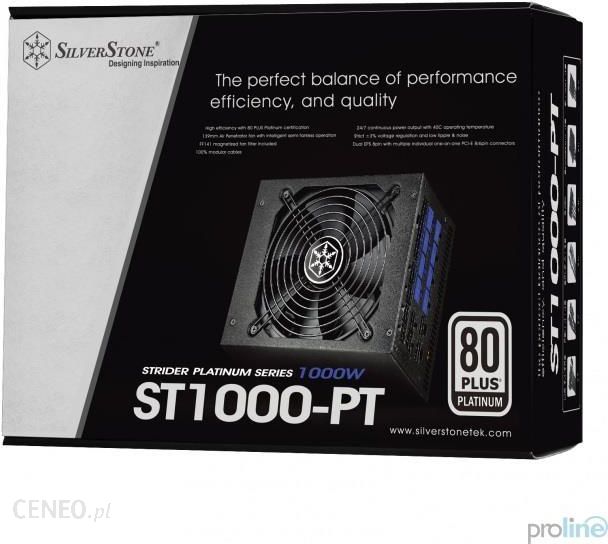 SilverStone PC電源 1000W 80PLUS PLATINUM プラグイン SST-ST1000-PT