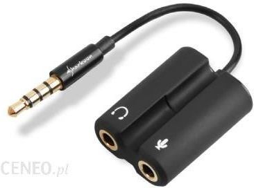 Sharkoon PMP35 Cable adapter słuchawek z mikrofonem do smartfonów