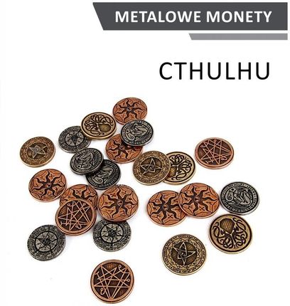 Drawlab Entertainment Metalowe Monety - Cthulhu (zestaw 24 monet)
