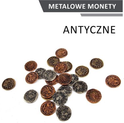 Drawlab Entertainment Metalowe Monety - Antyczne (zestaw 24 monet)