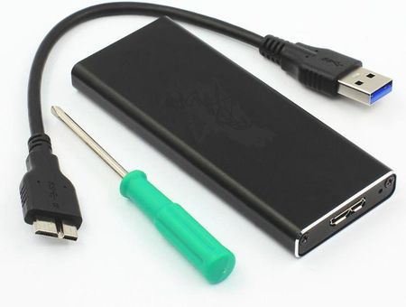 MicroStorage Kieszeń mSATA USB 3.0 czarna (MSACSCUSB30)