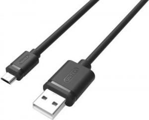 Unitek USB A - Micro USB (M/M) Czarny 3m (Y-C435GBK) 