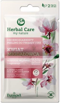 Farmona Herbal Care Peeling Drobnoziarnisty Kwiat Migdałowca Saszetka 2 X 5 ml