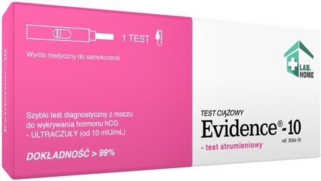 LabHome Evidence-10 test ciążowy strumieniowy ultraczuły 1 szt.