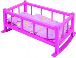 Zdjęcie tupiko bączek Kołyska Dla Lalek z Pościelą Różowa Tupiko - Gostynin