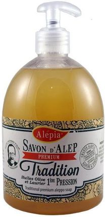 Alepia Mydło Aleppo W Płynie z Pompką Tradition 1% Oleju Laurowego 500ml