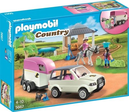 Playmobil Country Stajnia Z Przewozem Dla Konia 5667