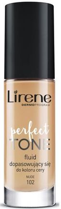Lirene Perfect Tone 102 Nude Fluid Dopasowujący Się do Koloru Cery 30ml