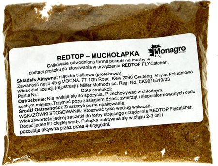 Monagro Wsad Substancja Wabiąca Do Pułapki Na Muchy Redtop.