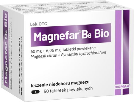 Magnefar B6 Bio 60 tabl.