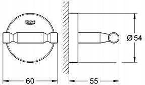 Grohe BauCosmopolitan haczyk na płaszcz kąpielowy chrom 40461001