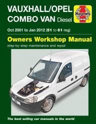 Vauxhall/Opel Combo Diesel Van (Oct 2001 to Jan 2012) 51 to 61 Haynes Repair Manual