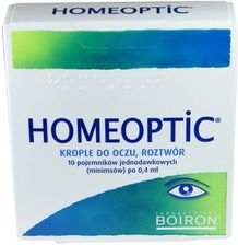 Boiron Homeoptic 0,4ml krople do oczu 10szt - Homeopatia