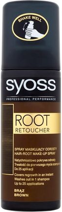 Syoss Root Retoucher Maskujący Odrosty Ciemny Brąz 120ml