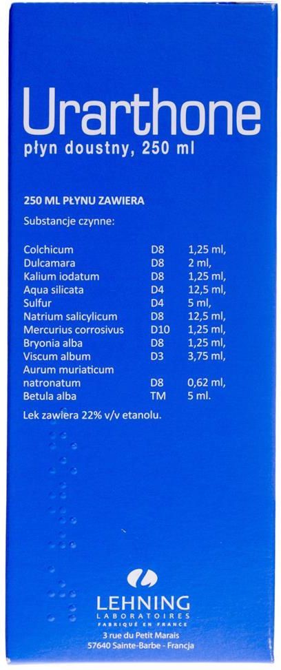LEHNING Urarthone krople 250 ml - zdjęcie 1 LEHNING Urarthone krople 250 ml