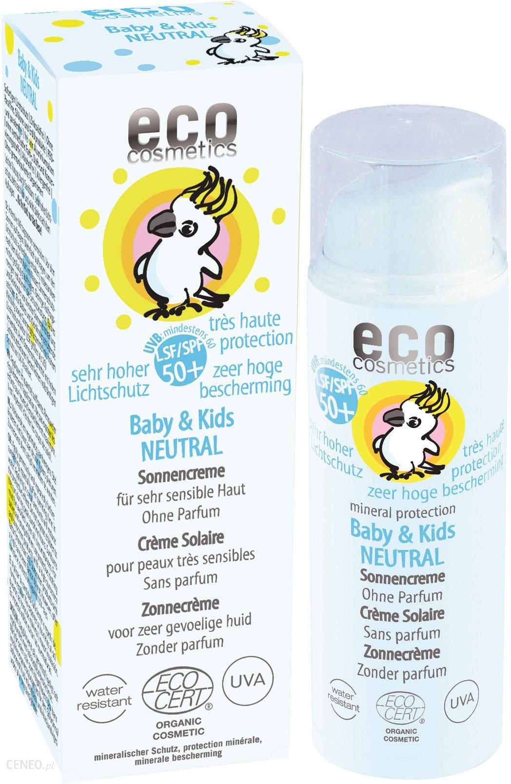 Eco Cosmetics Crème solaire bébé indice 50+ neutre peaux très sensi