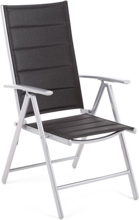 Home&Garden Krzesło Ogrodowe Aluminiowe Ibiza Silver / Black