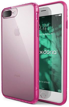 Xdoria X-Doria Scene Etui Obudowa Wzmocniona Apple Iphone 7 Plus Różowy Ciemny Na Tył Tworzywo Sztuczne (30354)