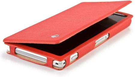 Krusell Flipcover Malmo Do Sony Xperia Z1 Czerwony Otwierane Na Bok Tworzywo Sztuczne (55883)
