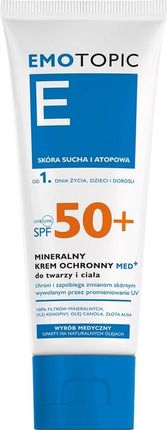 EMOTOPIC Dermo-ochronny krem mineralny SPF 50+ do twarzy i ciała 75 ml