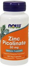 Zdjęcie Now Foods Zinc Picolinate 50mg 120kaps. - Pieńsk