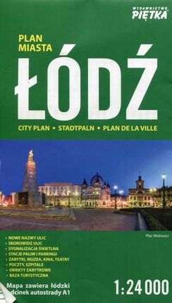 Łódź 1:24 000 plan miasta PIĘTKA
