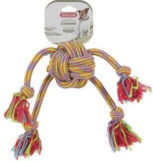 Zolux Zabawka sznurowa ośmiornica kolorowa 43cm 