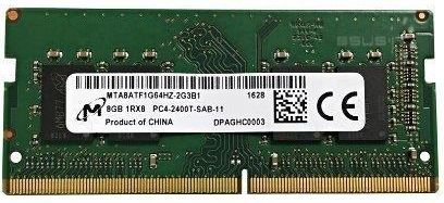 Micron SODIMM 8GB DDR4 (MTA8ATF1G64HZ2G3B1)