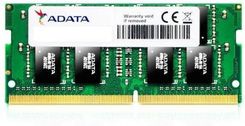 Pamięć RAM Adata Premier 4GB (1x4GB) DDR4 2400MHz CL17 SODIMM (AD4S2400J4G17S)