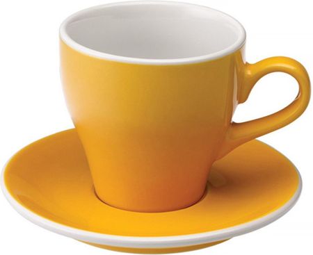 Loveramics Tulip Filiżanka i spodek Cafe Latte 280 ml Yellow (lvrm080)