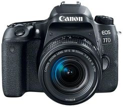 Canon EOS 77D Czarny + 18-55mm - Lustrzanki cyfrowe