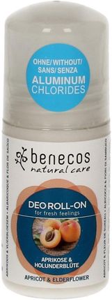 Benecos Naturalny Dezodorant Roll-On Morela Kwiat Czarnego Bzu 50ml